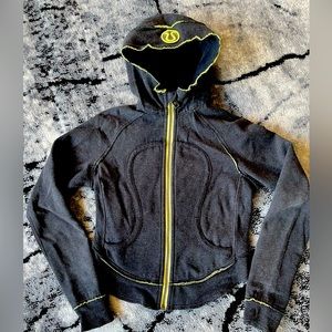 Sz 10 hi-lo cropped scuba hoodie